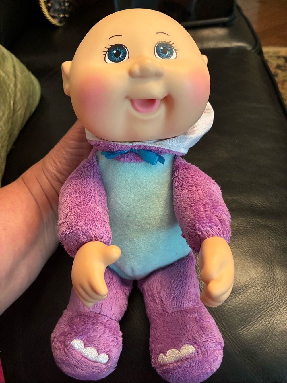 Cuddly Plush Baby Doll in Purple Outfit with Blue Eyes. 1978-2021